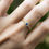 Thumbnail: Adjustable Dainty Evil Eye Ring