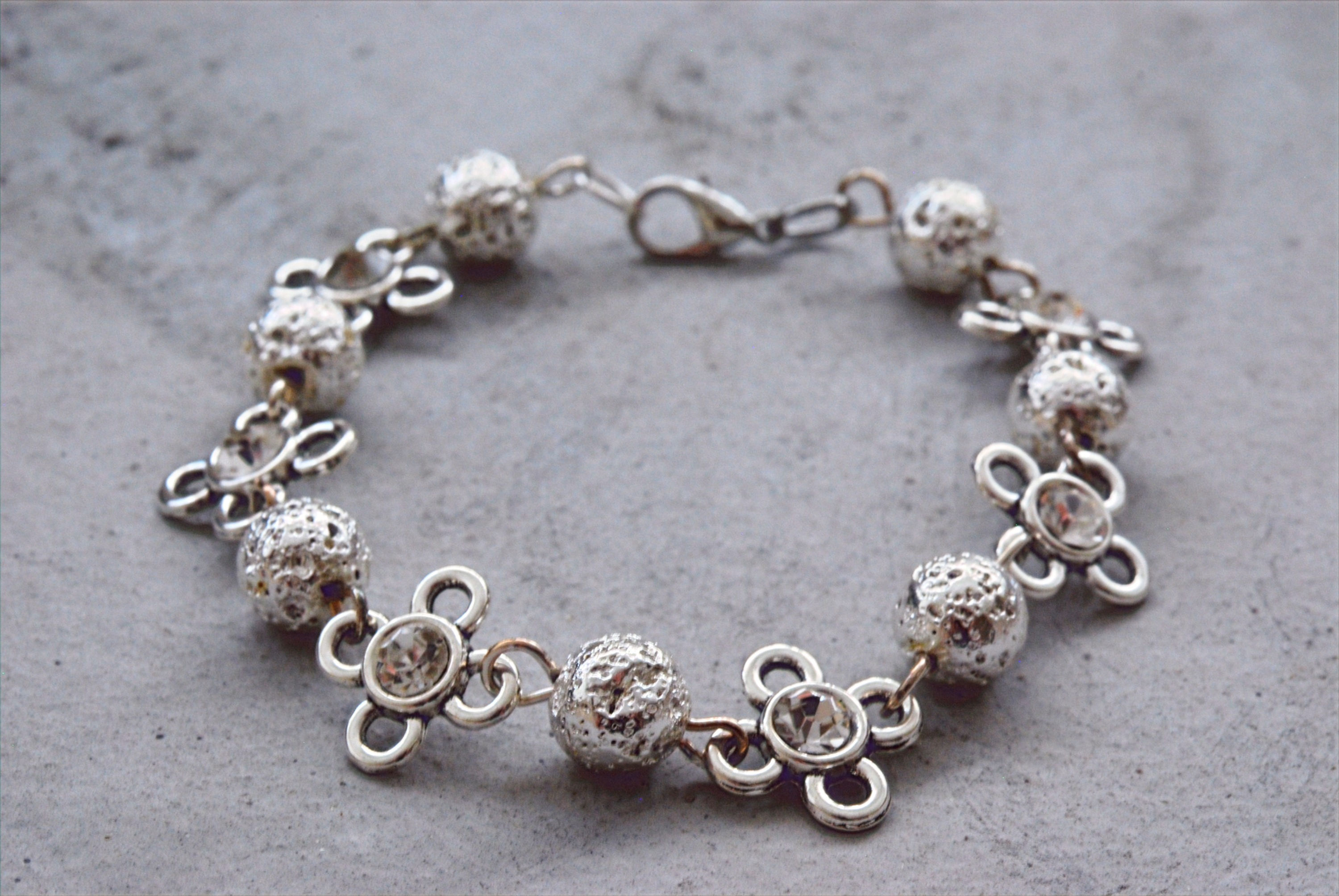 Armband Silver Flower