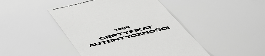 Papierowy Certyfikat Autentyczności
