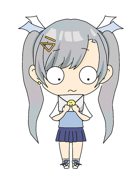青空ニコの手書きミニキャラのお便り待ち