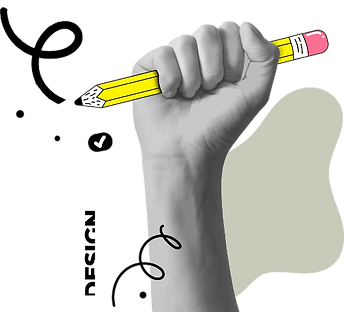 Hand holding a pencil