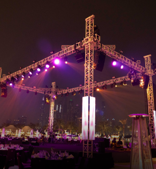 Live in five audio visual production for marriotts new year eve