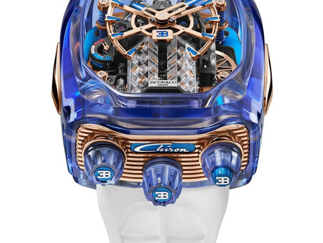 One-Off Jacob & Co. Bugatti Chiron Blue Sapphire Crystal Is a Spectacular $1.5M Timepiece