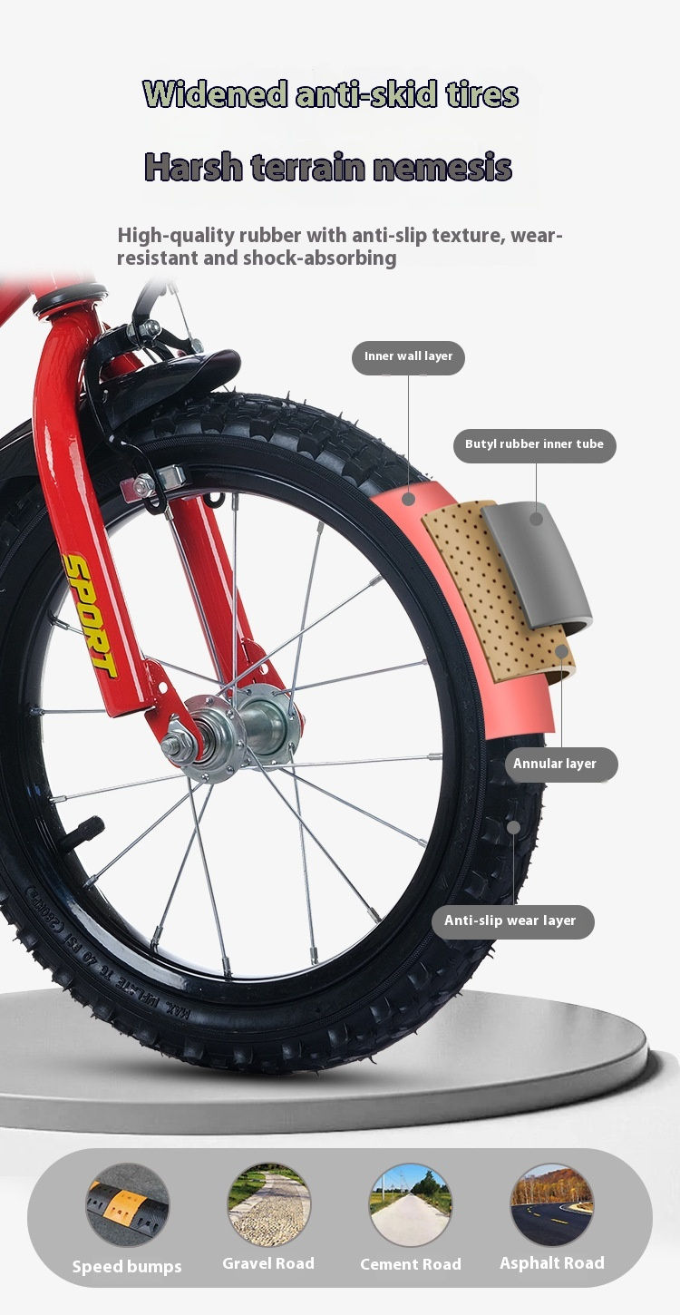 Thumbnail: New children's bicycle models for boys and girls, suitable for ages 2-10 and 12-