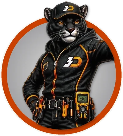 Lectro, the 3D Electric mascot