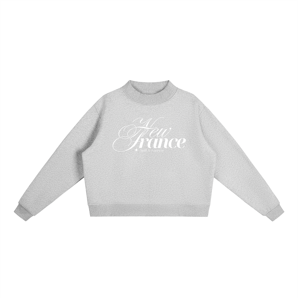 Thumbnail: Essential Fleece Mid-Neck Crew Sweatshirt