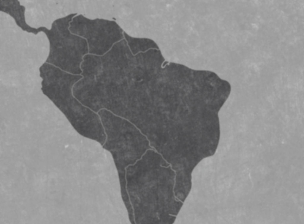 create a black and white simple outline of south america.jpg