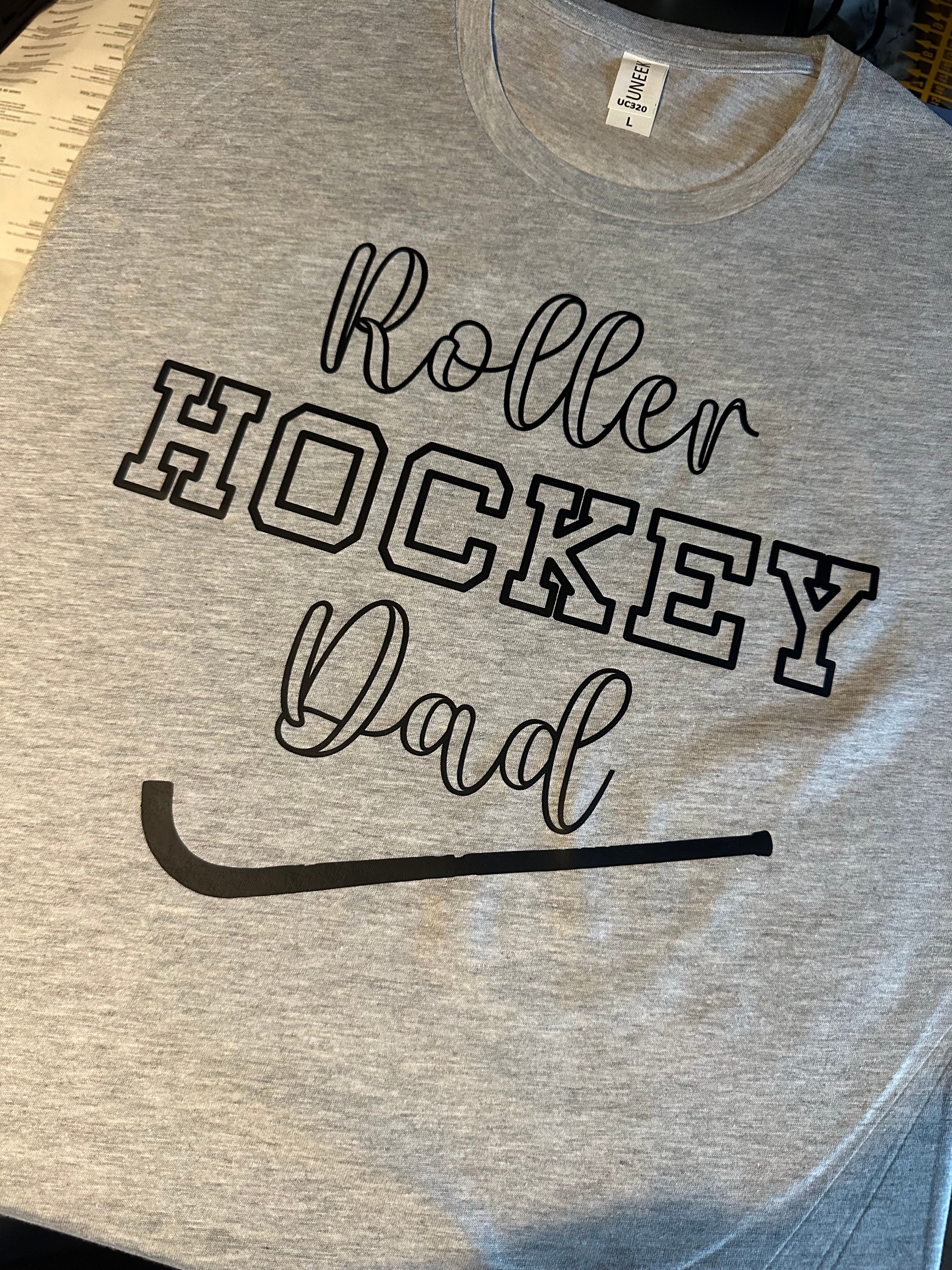 Personalised_ T-SHIRT_ HOODY_ SWEATSHIRT_Roller Hockey Dad