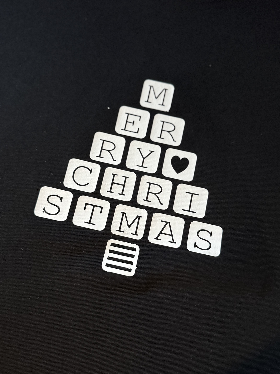 Christmas_ T-SHIRT_ HOODY_ SWEATSHIRT_ Merry christmas cube tree