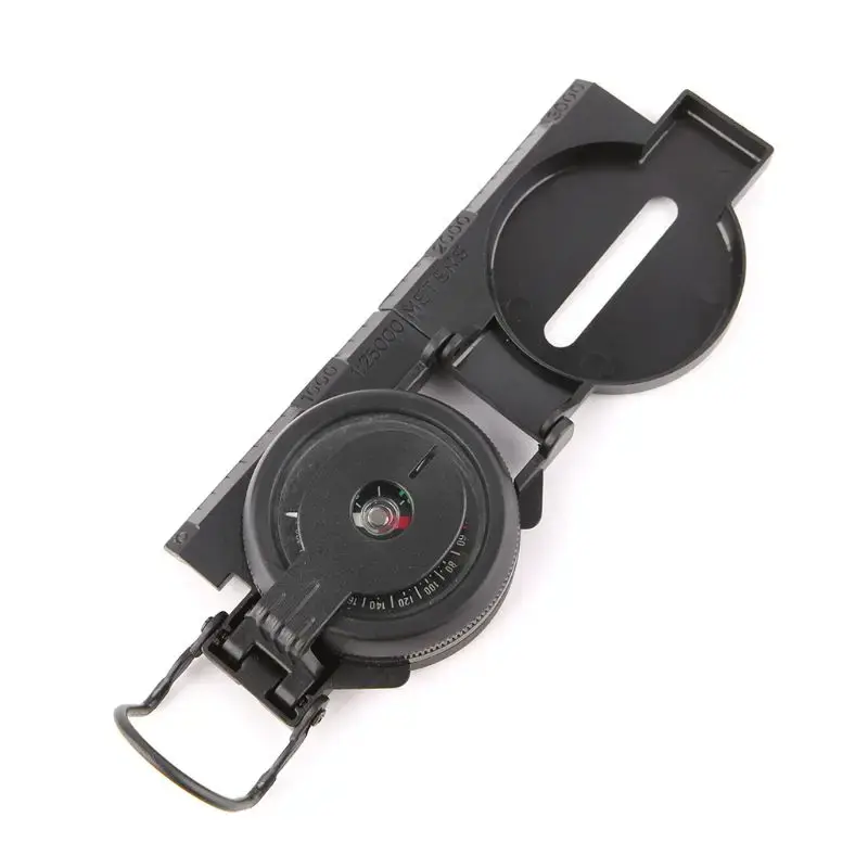 Thumbnail: Black portable folding military tactical compass