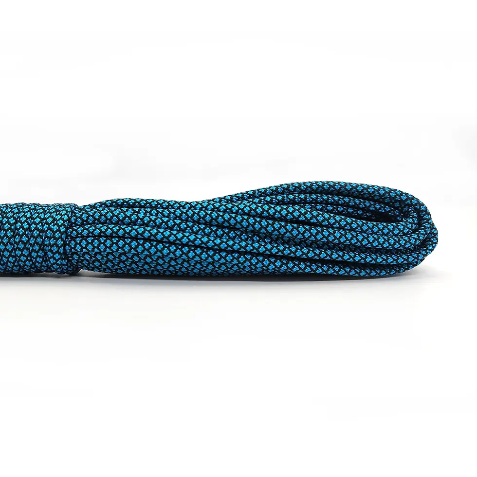 Thumbnail: Coiled teal 4mm 7-strand polyester paracord