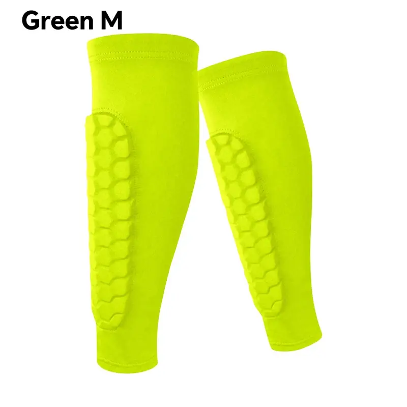 Thumbnail: 1Pcs Football Shin Guard Socks Sleeves With Foam Calf Compression Sleeve
