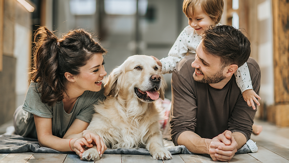 Family With Dog