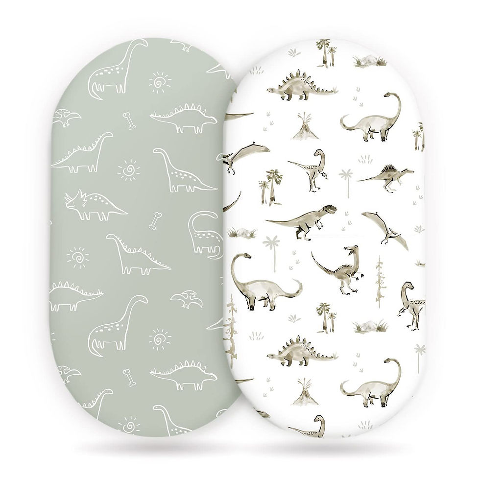 Thumbnail: Elastic Printed Fitted Sheet for Baby Cradle & Changing Table