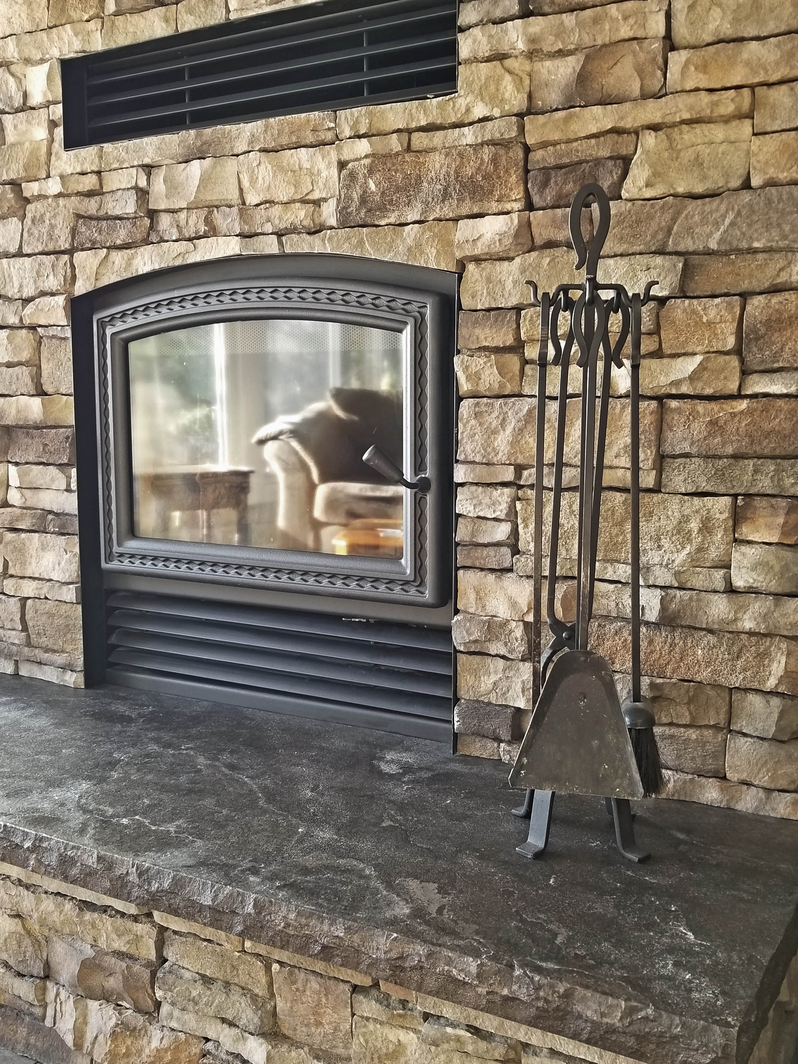 fireplace upclose