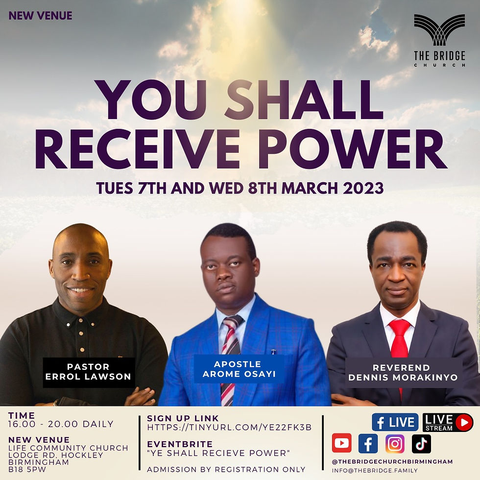 You Shall Recieve Power 