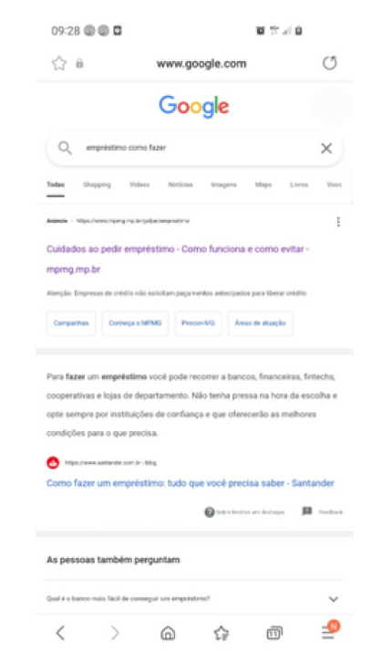 MPMG used a strategy of paid adverts that would be shown whenever someone searches for a loan on Google
