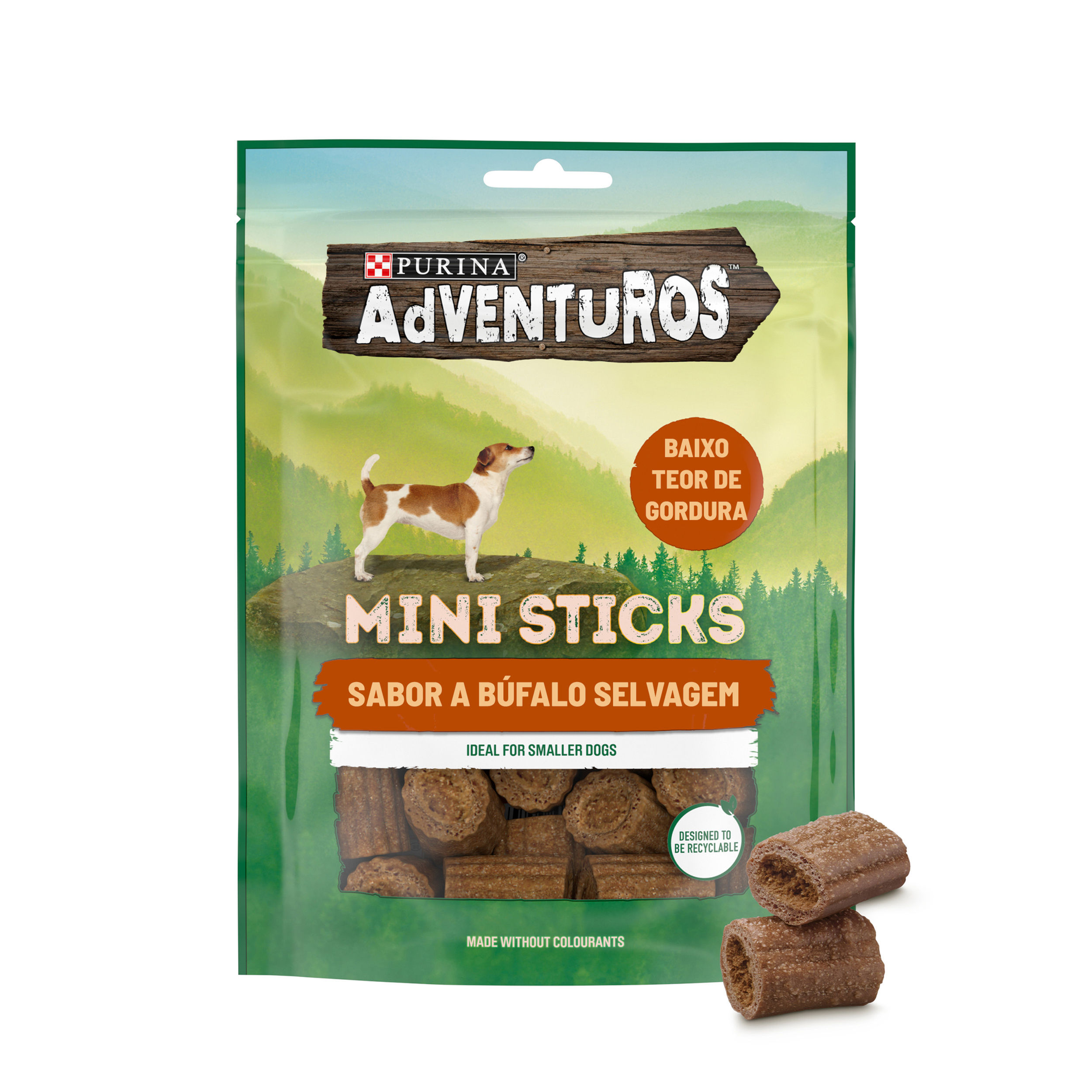 Adventuros Mini Sticks para Cão de Búfalo