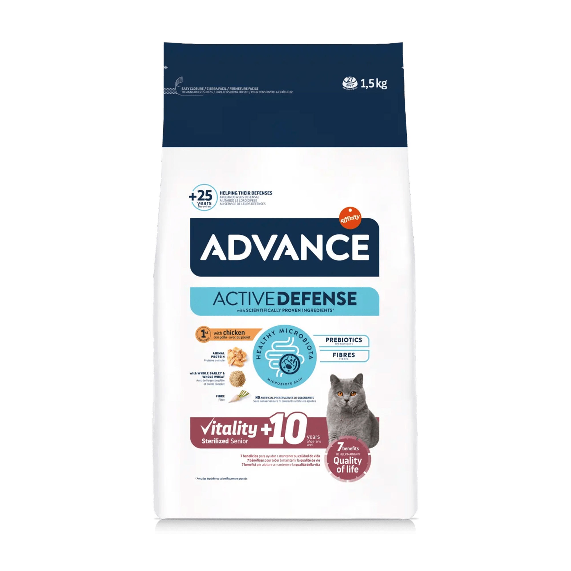 Advance Gato Vitality Esterilizado Sénior +10 Frango