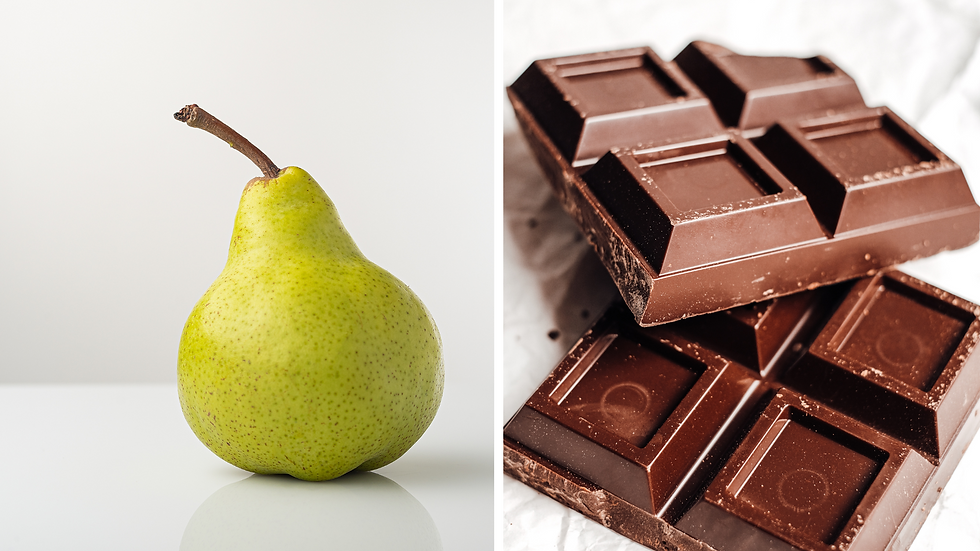 Dessert poires chocolat