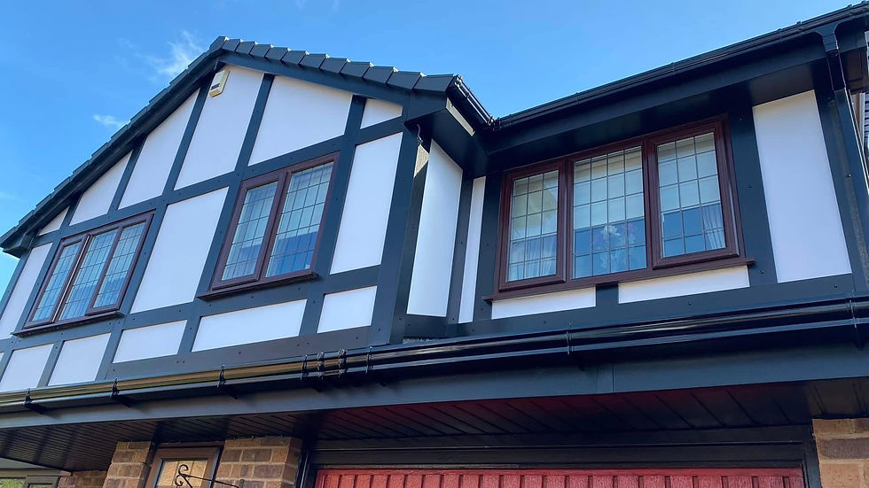 Tudor and backing board