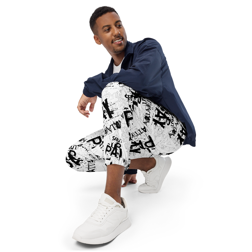 Thumbnail: Black&White All-Over 1SxTrack Pants
