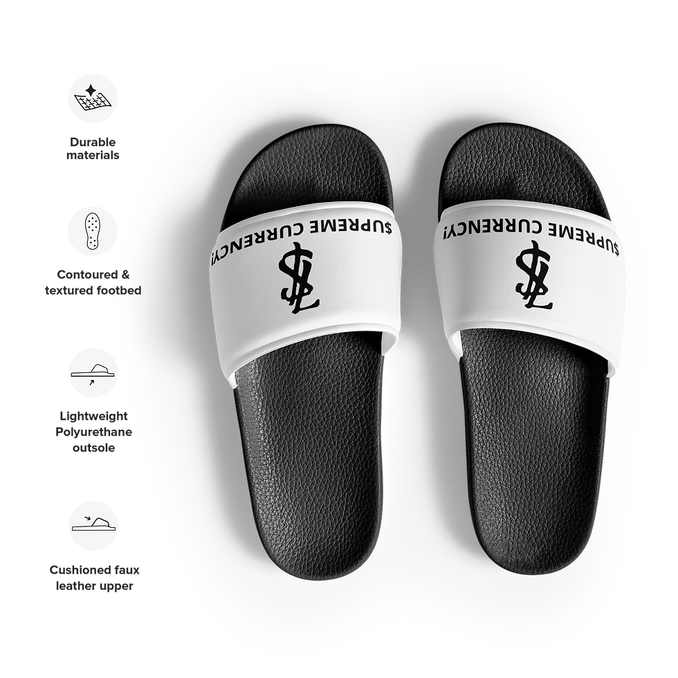 Thumbnail: Supreme Currency Black Logo Men’s Slides