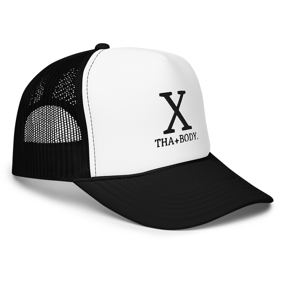 Thumbnail: THAxBODY's BLACK Logo Foam Trucker Hat