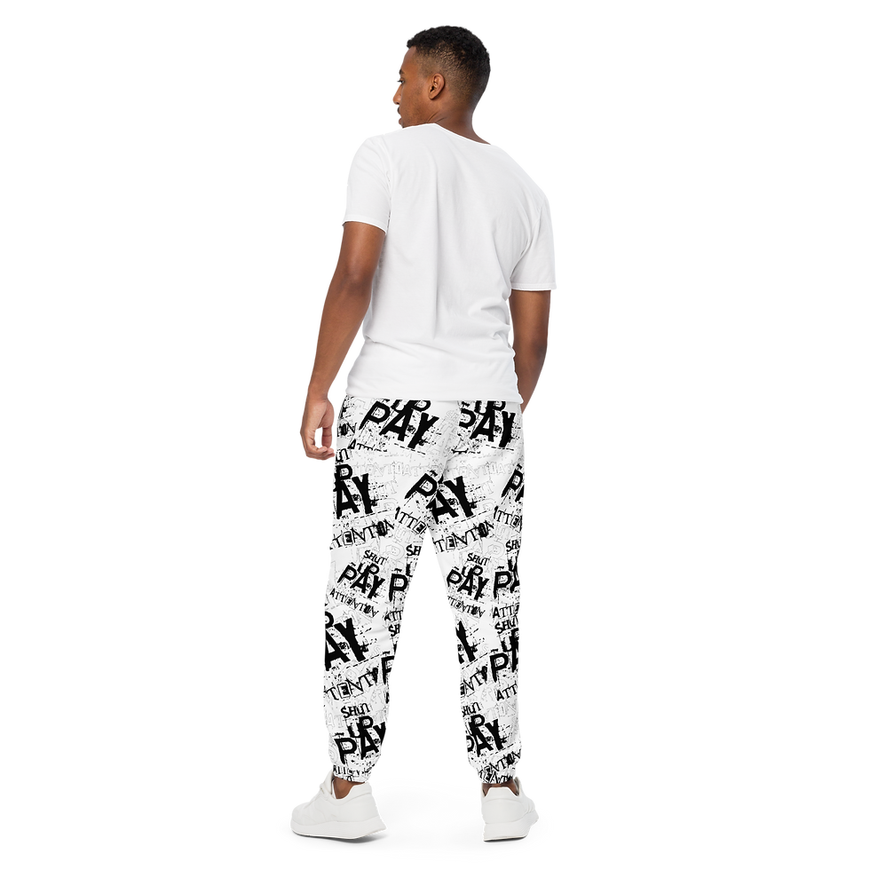 Thumbnail: Black&White All-Over 1SxTrack Pants