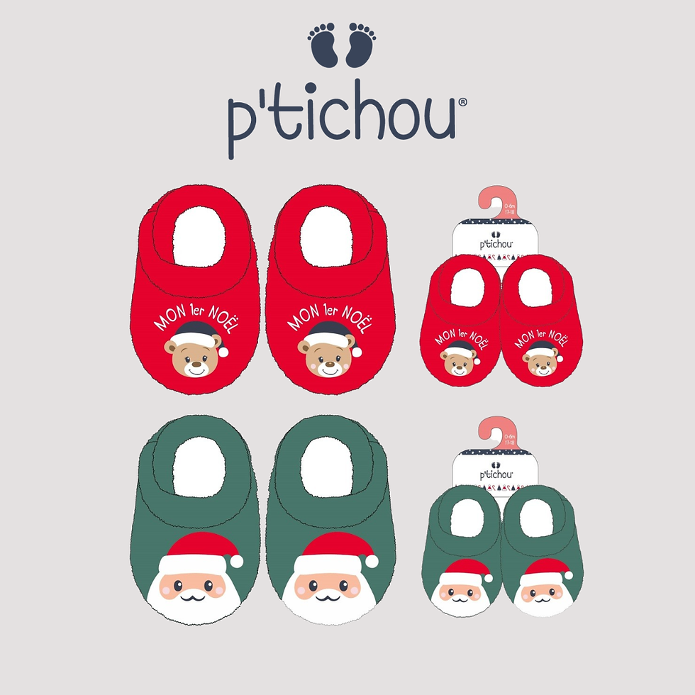 Thumbnail: Chaussons bébé spécial Noël