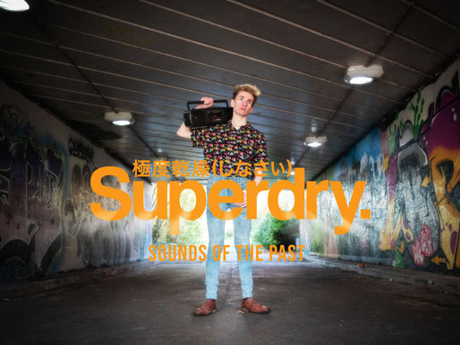 Behind the Seams on a Stylish Superdry Shoot.