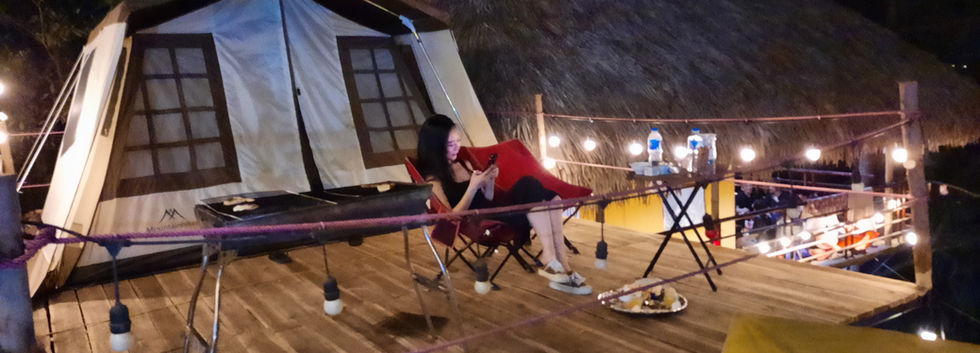 Cắm trại đêm tại Lakeside homestay hồ Đồng đò