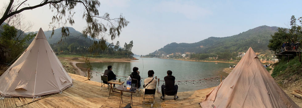 Cắm trại tại Lakeside homestay hồ Đồng đò