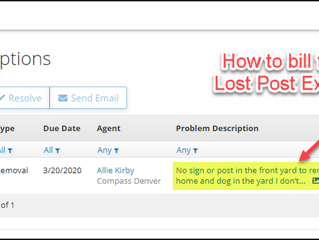 How Do I Use Exceptions to Bill for Lost Post Fees?
