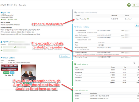 When I Resolve an Order Exception, Where do the Details Go?