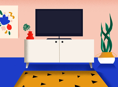 Painted Living Room
