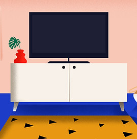 Gemalte Wohnzimmer