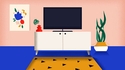 Painted Living Room