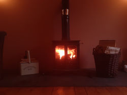 Wood Burner in Living Room