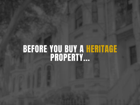 Heritage Property Development: What Every NSW Developer Needs to Know Before Buying a Heritage Property