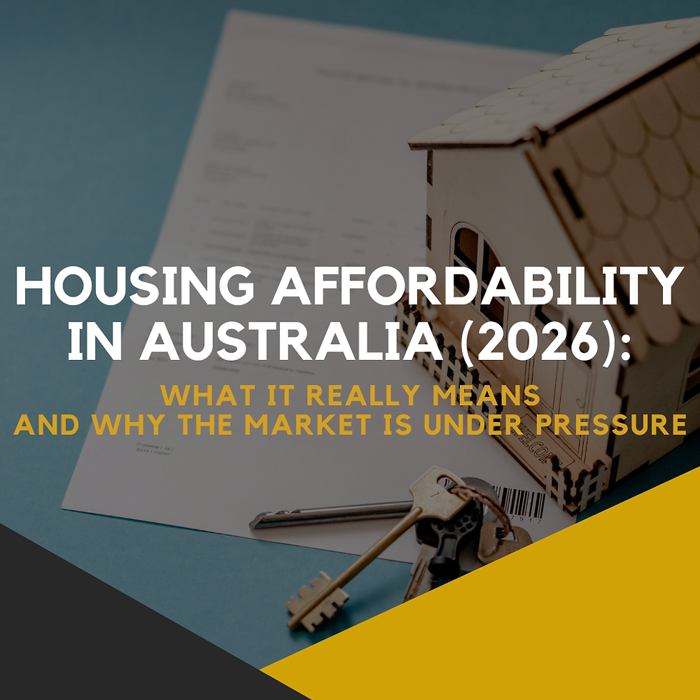 Housing Affordability in Australia (2026): What It Really Means — And Why the Market Is Under Pressure