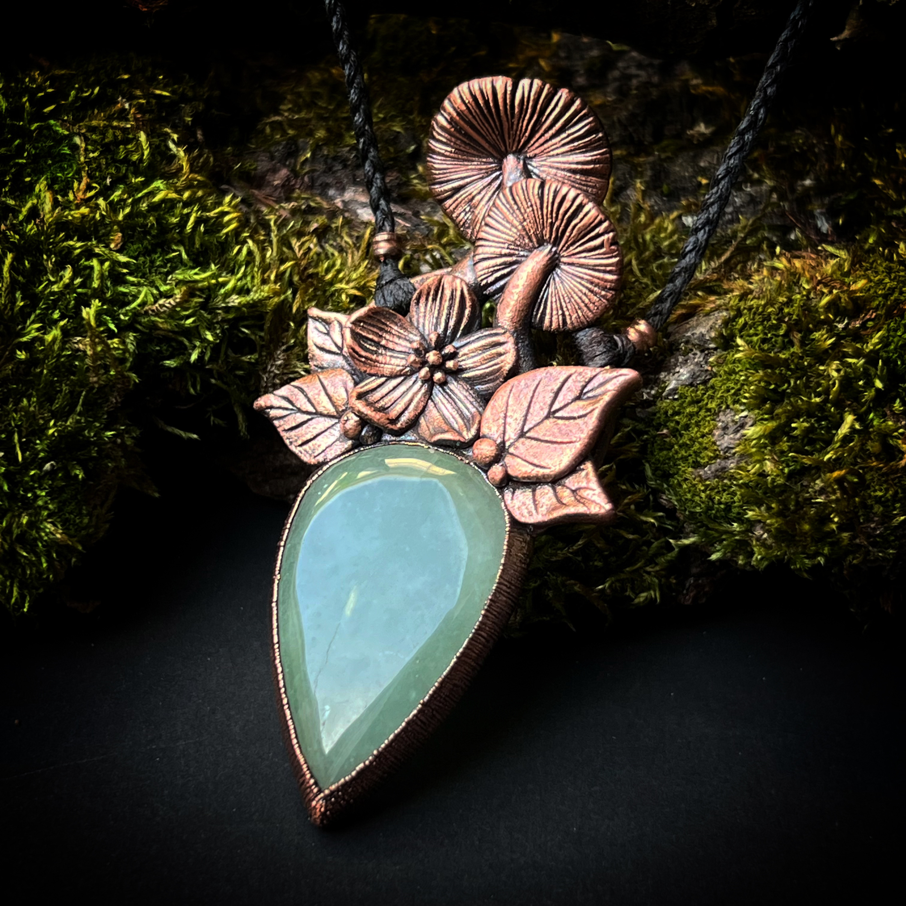 Pilz Kette | Aventurin verkupfert