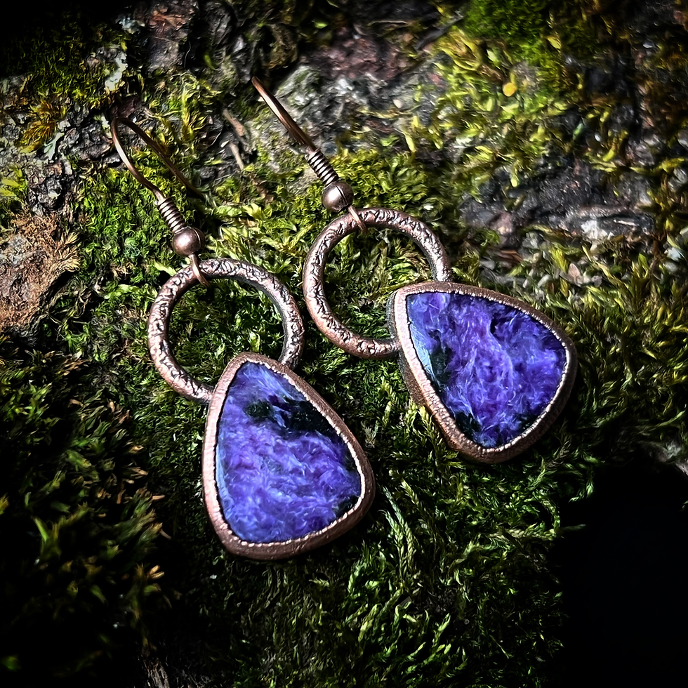 Miniaturbild: Charoit Ohrringe | verkupfert