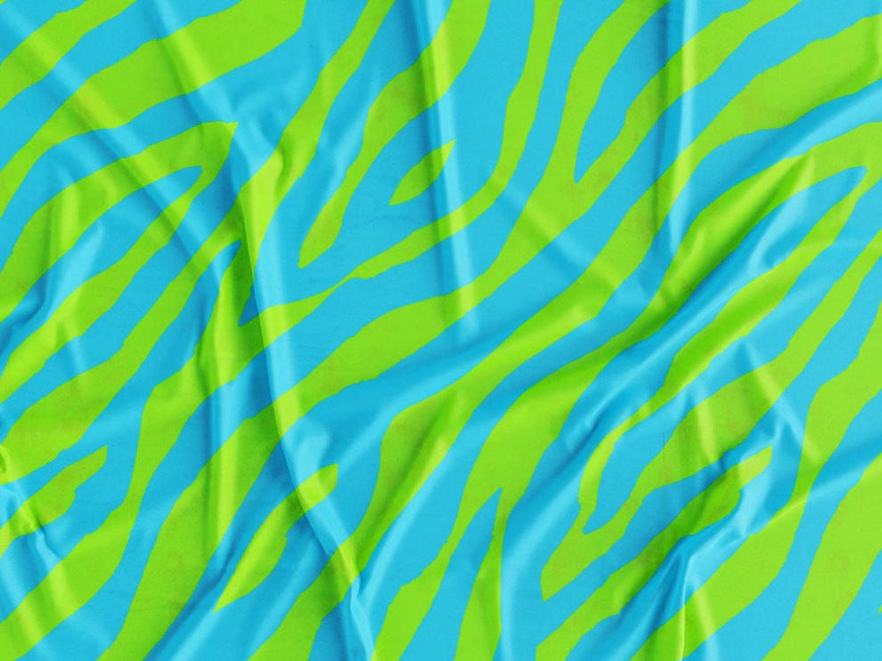 Puff Praia | Zebra Azul e Verde