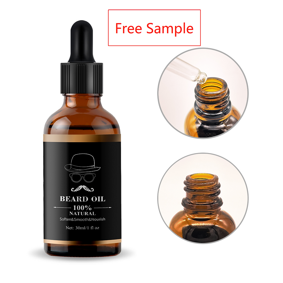 Thumbnail: Fragrance free organic beard growth oil 30ml free sample