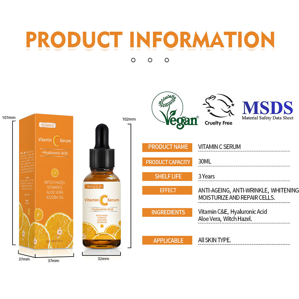 Thumbnail: Vitamin C and Hyaluronic Acid Facial Serum product details