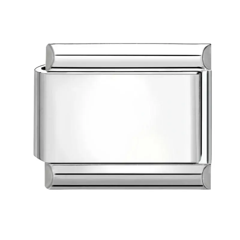 Thumbnail: Silver stainless steel 9mm Italian charm link