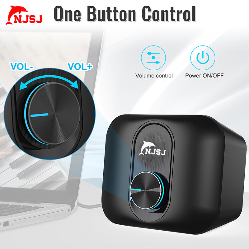 Thumbnail: NJSJ speaker one button control for volume and power.