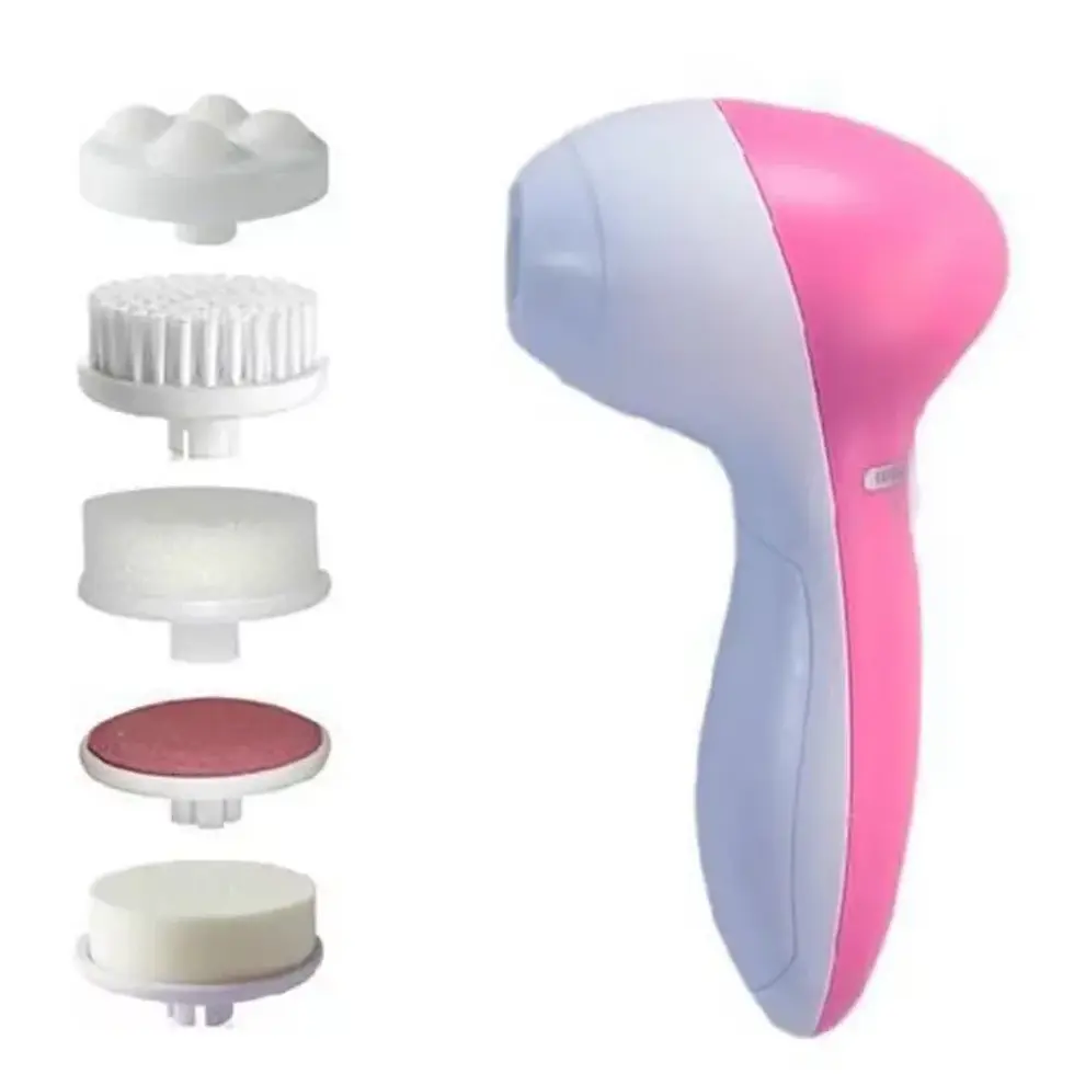 Thumbnail: Electric 5-in-1 Facial Cleaning Brush with Vibration Massage