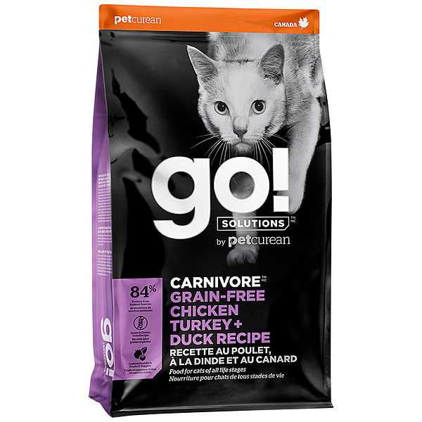 GO! Cat Grain Free Carnivore Chicken Turkey & Duck 8LB